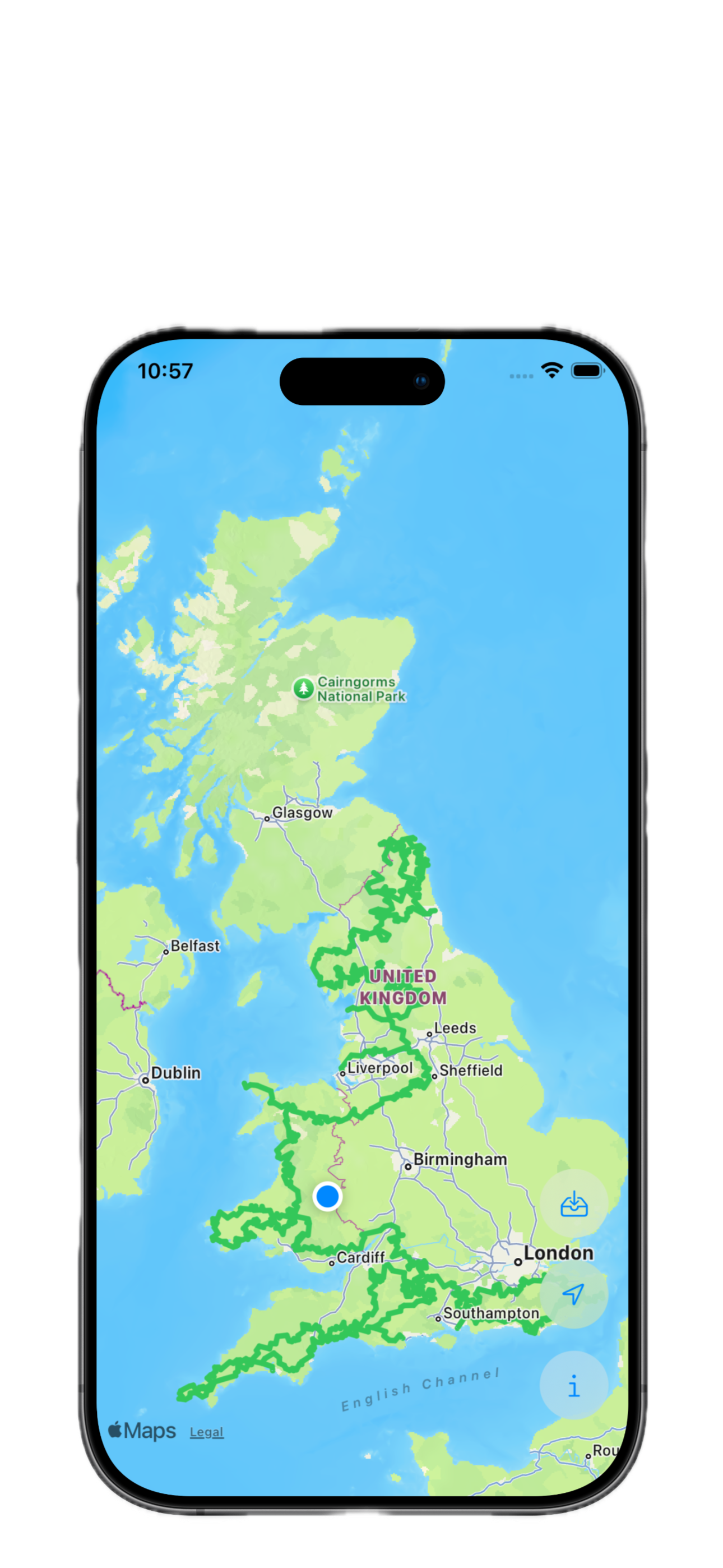 GPX Follow route detail