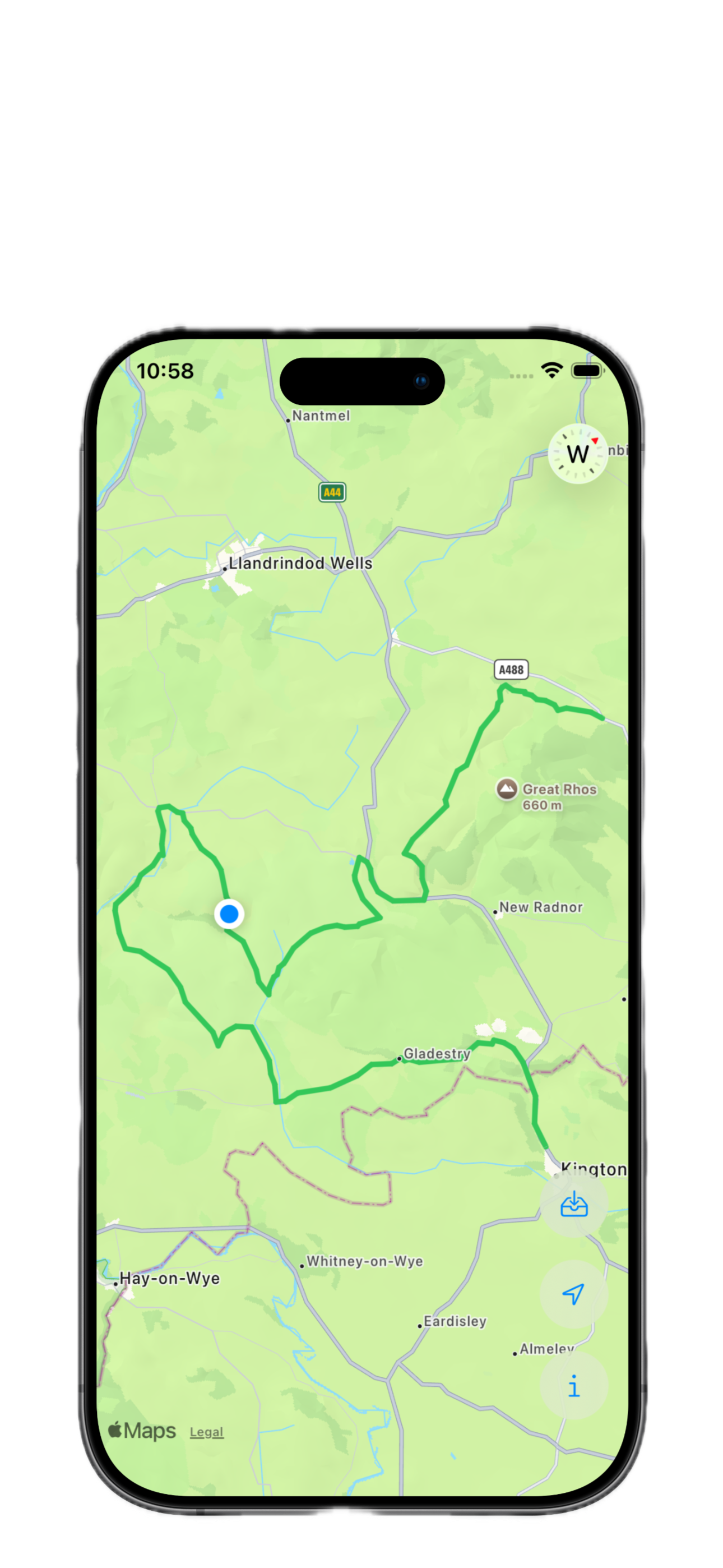 GPX Follow map controls