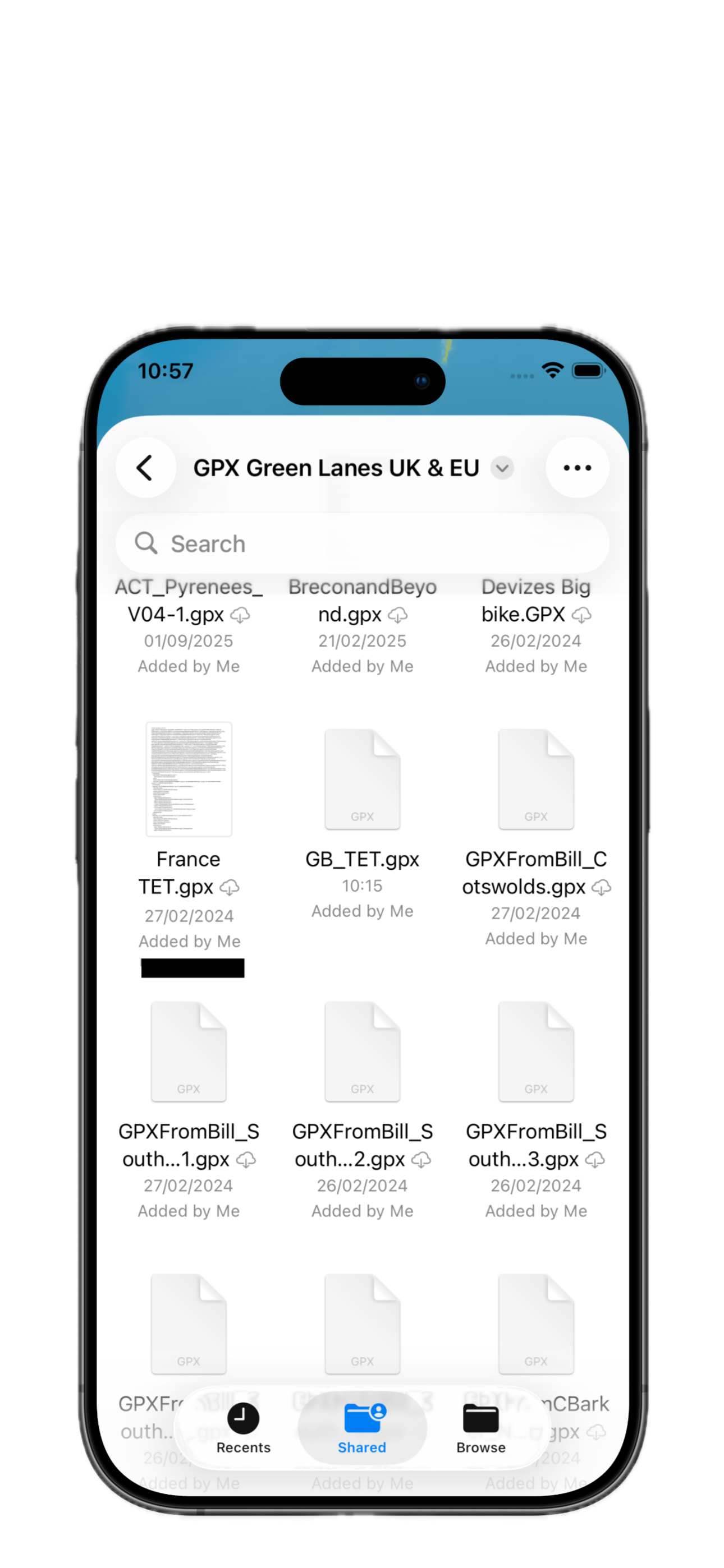 Load a GPX file in GPX Follow